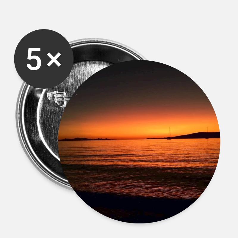 Seehaus. B Sea - Buttons small 1''/25 mm (5-pack) - white