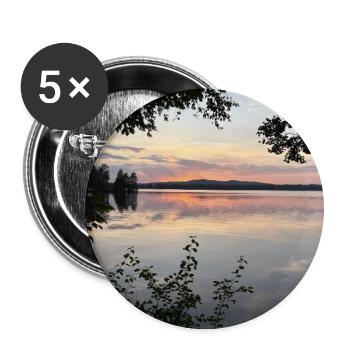 Summer - Buttons klein 25 mm (5er Pack) - Weiß - Vorne