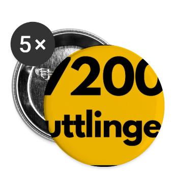 ANCIEN CODE POSTAL RETRO 7200 TUTTLINGEN - Lot de 5 petits badges (25 mm) - blanc - Devant