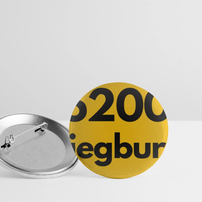 OLD POSTCODE POSTCODE RETRO SIEGBURG - RHEIN SIEG Buttons small 1''/25 mm (5-pack)