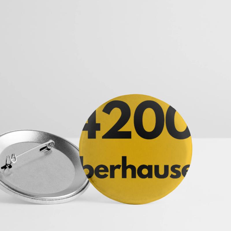 OLD POSTCODE POSTCODE RETRO 4200 OBERHAUSEN RUHR Buttons small 1''/25 mm (5-pack)