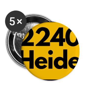 ANCIEN CODE POSTAL RETRO 2240 HEIDE MARSHENLAND - Lot de 5 petits badges (25 mm) - blanc - Devant