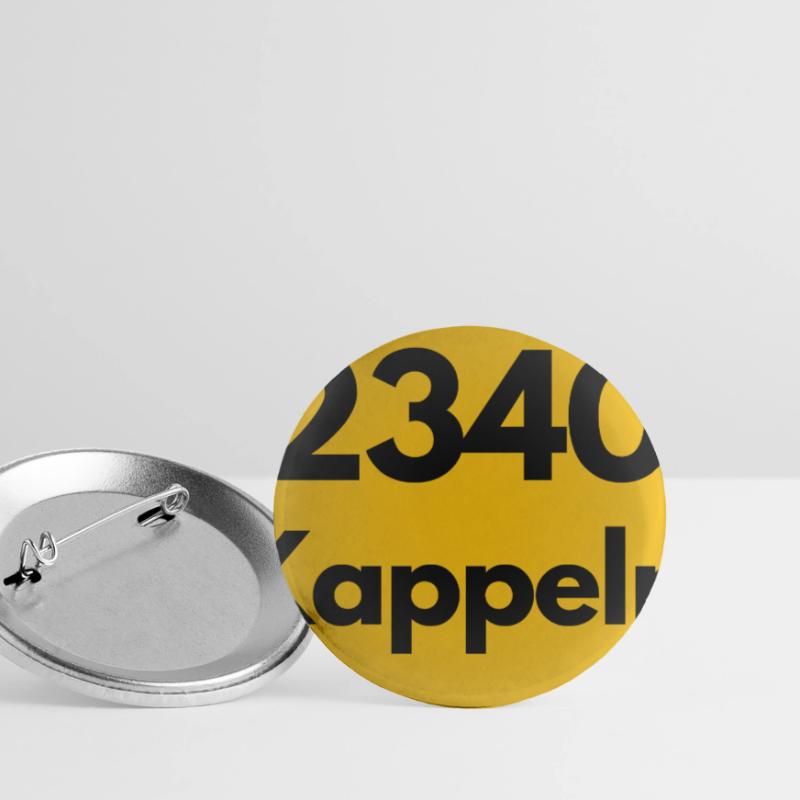 OLD POSTCODE POSTCODE RETRO 2340 KAPPELN BALTIC SEA Buttons small 1''/25 mm (5-pack)