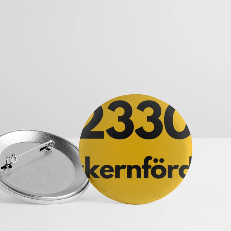 OLD POSTCODE POSTCODE RETRO 2330 ECKERNFÖRDE FJORD Buttons small 1''/25 mm (5-pack)