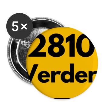 ANCIEN CODE POSTAL RÉTRO 2810 VERDEN PFERDEDOM - Lot de 5 petits badges (25 mm) - blanc - Devant