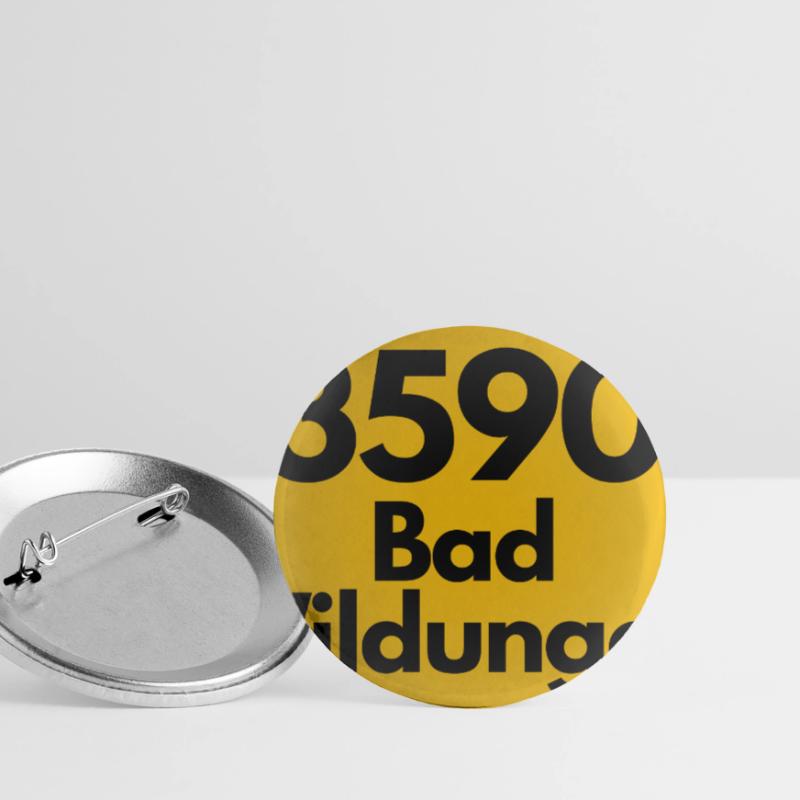 OLD POSTCODE POSTCODE RETRO 3590 BAD WILDUNGEN Buttons small 1''/25 mm (5-pack)