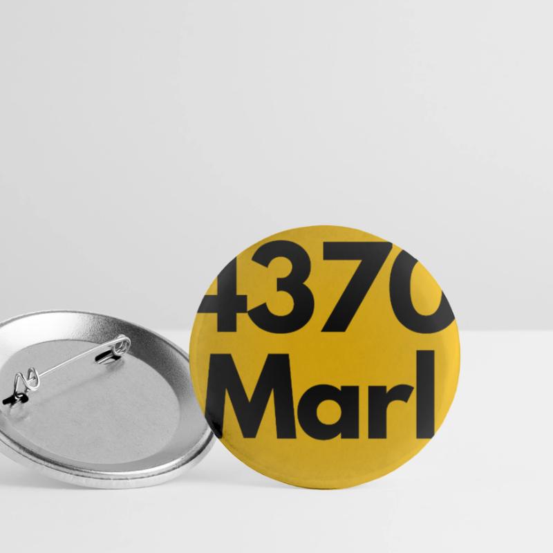 OLD POSTCODE POSTCODE RETRO 4370 MARL – NRW Buttons small 1''/25 mm (5-pack)