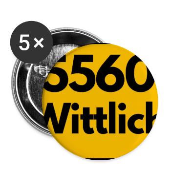 ANCIEN CODE POSTAL RETRO 5560 WITTLICH - Lot de 5 petits badges (25 mm) - blanc - Devant