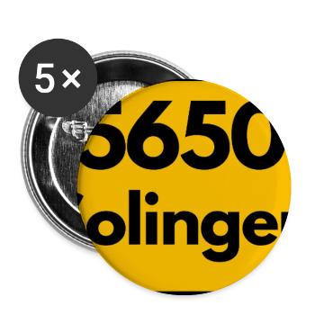 OLD POSTCODE POSTCODE RETRO 5650 SOLINGEN - Buttons small 1''/25 mm (5-pack) - white - Front