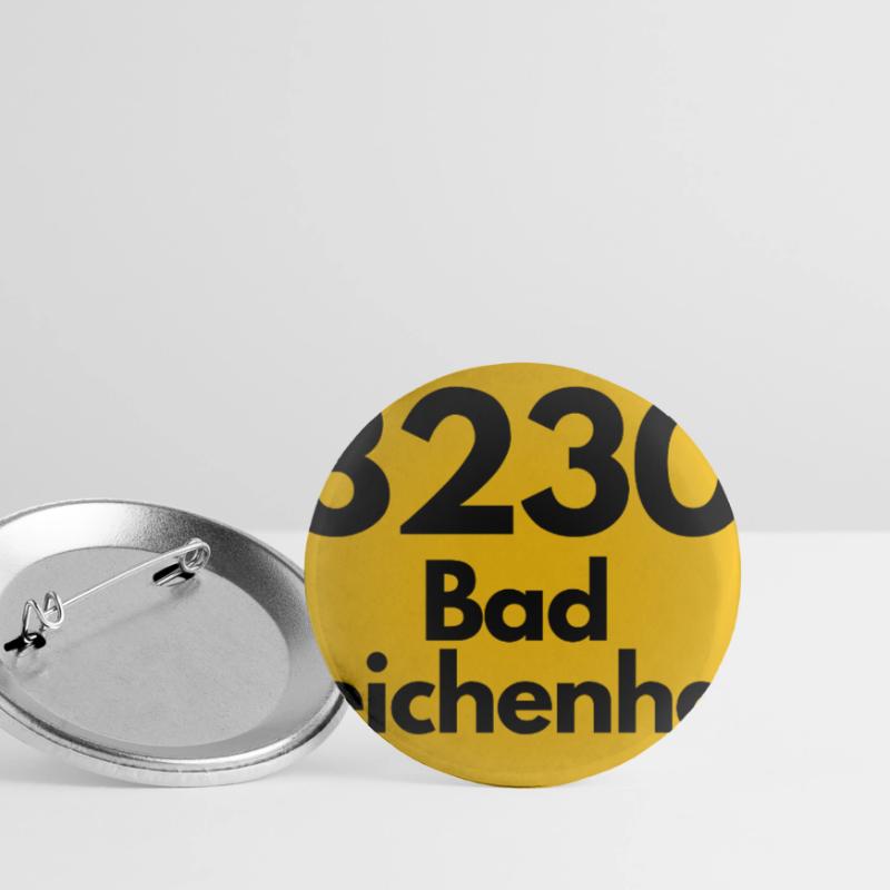 OLD POSTCODE RETRO 8230 BAD REICHENHALL HEIMA Buttons small 1''/25 mm (5-pack)