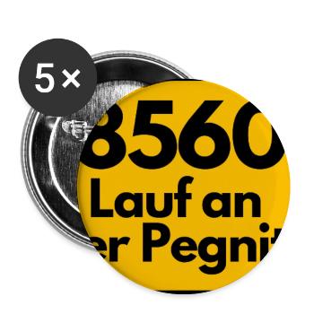 ALTE POSTLEITZAHL PLZ 8560 LAUF AN DER PEGNITZ - Buttons klein 25 mm (5er Pack) - Weiß - Vorne