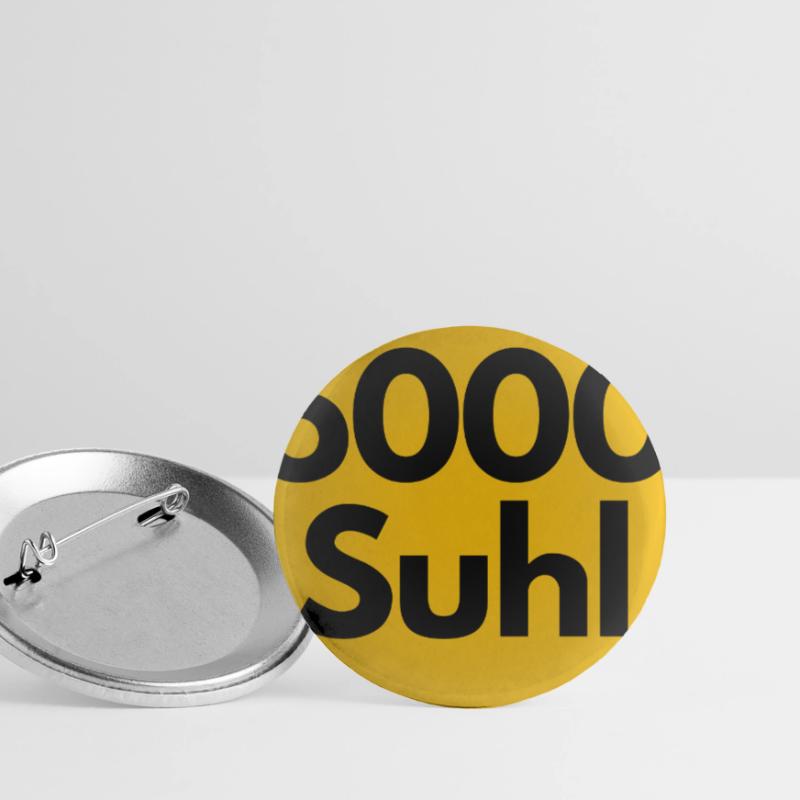 OLD POSTCODE 6000 SUHL HEIMATSTOLZ ORIGINAL Buttons small 1''/25 mm (5-pack)