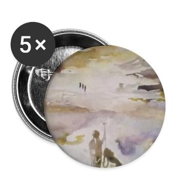 Dawn by the Lake: Characters - Buttons small 1''/25 mm (5-pack) - white - Front