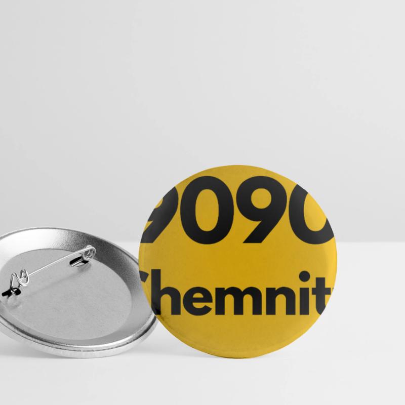 OLD POSTCODE 9090 SAXONY CHEMNITZ POSTAL CODE Buttons small 1''/25 mm (5-pack)