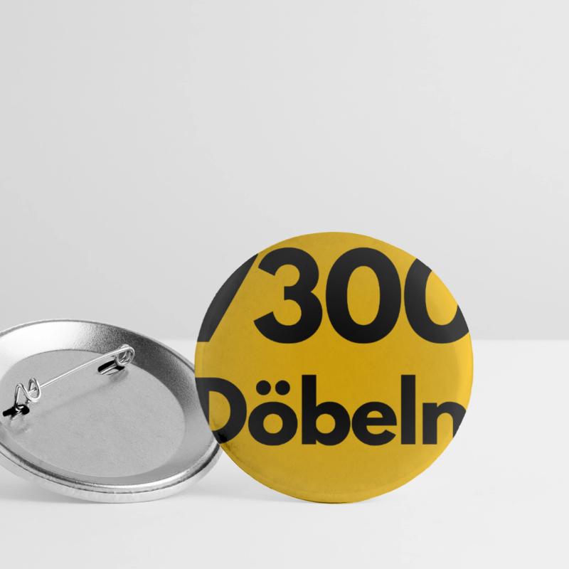ANCIEN CODE POSTAL 7300 DÖBELN SAXE, DDR OSTALGIE Lot de 5 petits badges (25 mm)