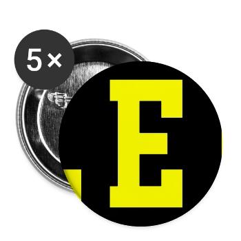 Malle 2026 - Buttons klein 25 mm (5er Pack) - Weiß - Vorne