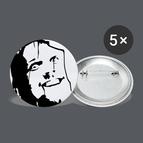 Carnage Cafe face - Små knappar 25 mm (5-pack)