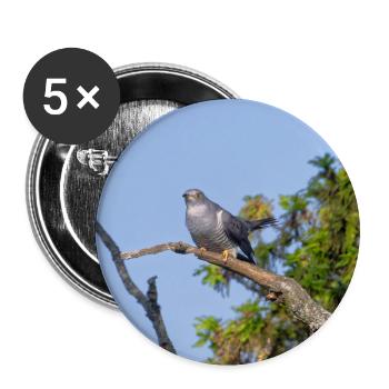 000_1522_NikDxO_cuckoo - Buttons small 1''/25 mm (5-pack) - white - Front