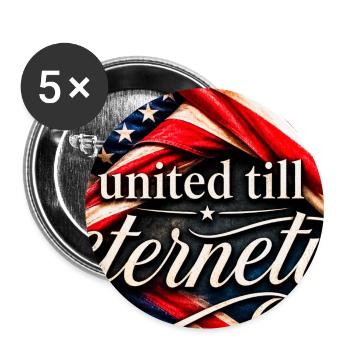 United Till Eternity Flags - Buttons small 1''/25 mm (5-pack) - white - Front