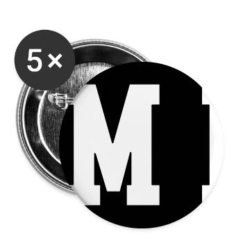 Team Member - Buttons small 1''/25 mm (5-pack) - white - Front