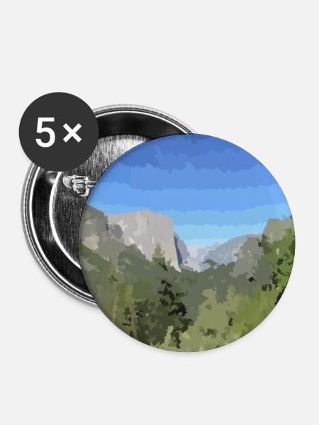 El Capitan - Buttons klein 25 mm (5er Pack) - Weiß
