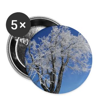 Eisige Kälte - Buttons klein 25 mm (5er Pack) - Weiß - Vorne
