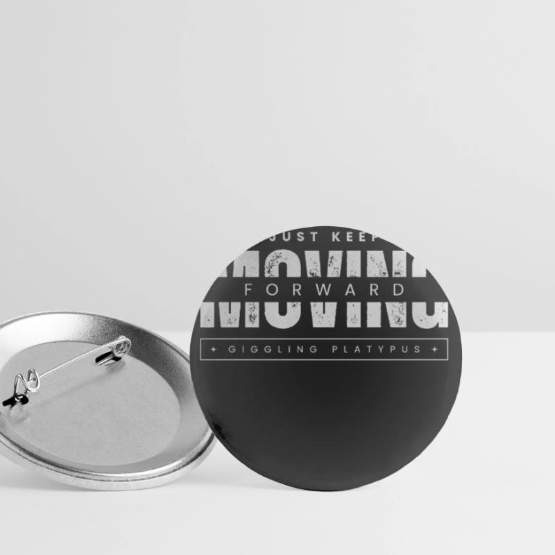 Continue simplement d’avancer, ornithorynque Lot de 5 petits badges (25 mm)