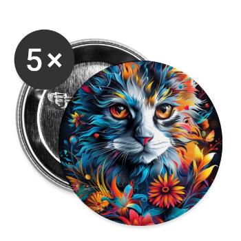 Cat_04 - Buttons small 1''/25 mm (5-pack) - white - Front