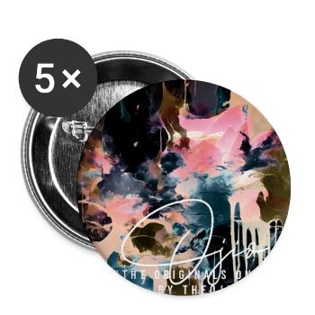 Ojio-Constellart -Voie lactee - Lot de 5 petits badges (25 mm) - blanc - Devant