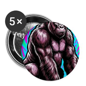 gorilla - Buttons small 1''/25 mm (5-pack) - white - Front