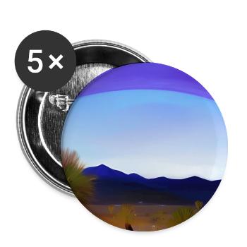 Arabische Wüste - Buttons klein 25 mm (5er Pack) - Weiß - Vorne