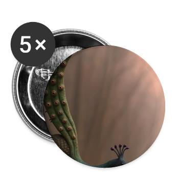 Conception de créatures fantastiques avec un animal fantastique - Lot de 5 petits badges (25 mm) - blanc - Devant