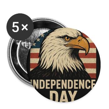 5238F232-5A1D-4004-B7B7-942E4CB1A05F - Lot de 5 petits badges (25 mm) - blanc - Devant