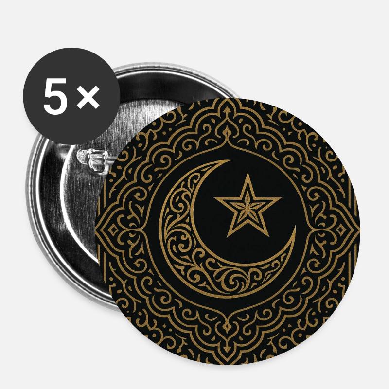 crescent - Buttons small 1''/25 mm (5-pack) - white