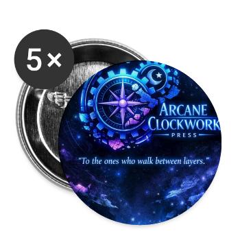 arcane_clockwork_poster_Neon_citate - Buttons small 1''/25 mm (5-pack) - white - Front