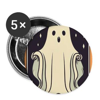 Tarot Geist Karte - Buttons klein 25 mm (5er Pack) - Weiß - Vorne