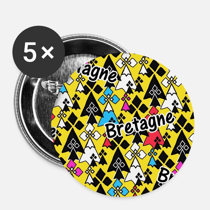 Breton - Buttons small 1''/25 mm (5-pack) - white