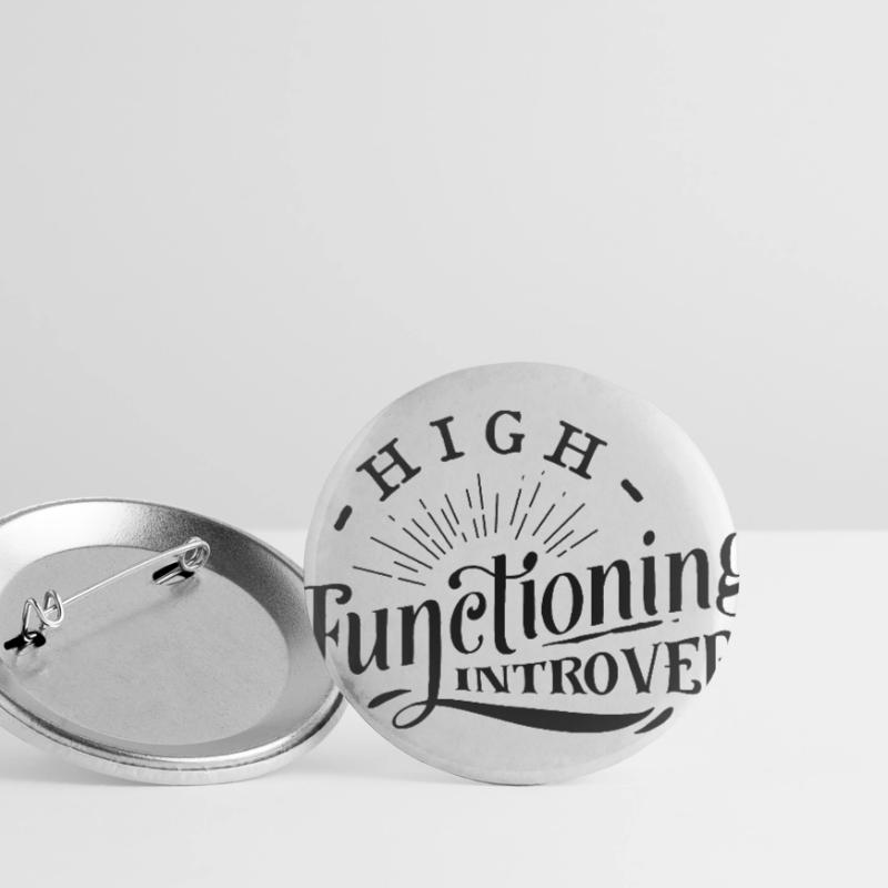 Antisocial - Functioning Introvert - pos Buttons klein 25 mm (5er Pack)