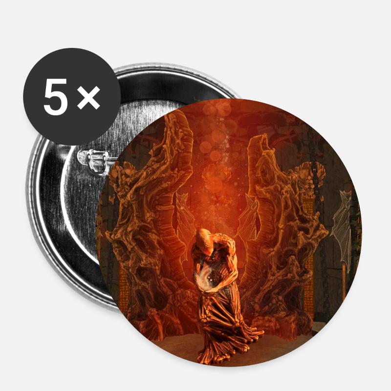 in the dark night - Buttons small 1''/25 mm (5-pack) - white