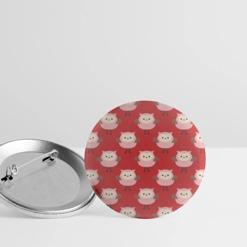 buntes Eulenmuster Eule Eule Eule Geschenkidee Buttons klein 25 mm (5er Pack)