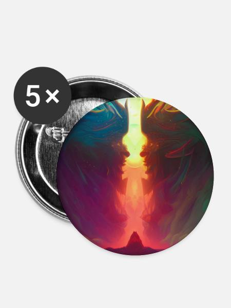 Die Kluft - Buttons klein 25 mm (5er Pack) - Weiß