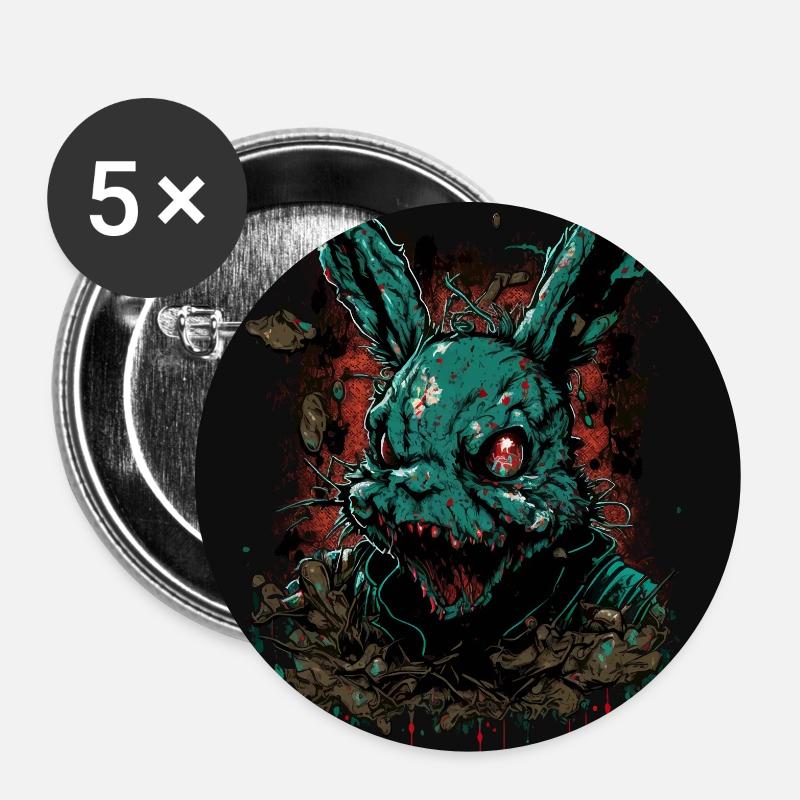 Happy Creepy Easter - Buttons small 1''/25 mm (5-pack) - white
