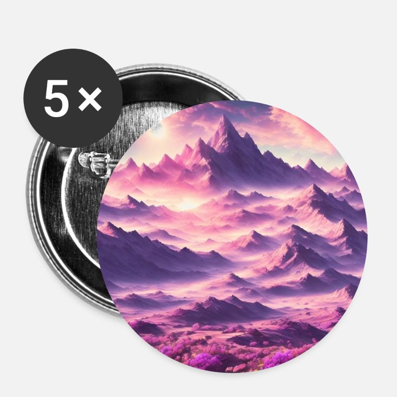A vibrant planet - Buttons klein 25 mm (5er Pack) - Weiß