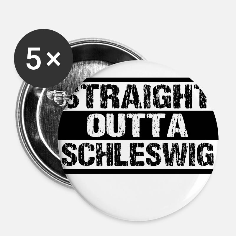 Schleswig - Buttons klein 25 mm (5er Pack) - Weiß