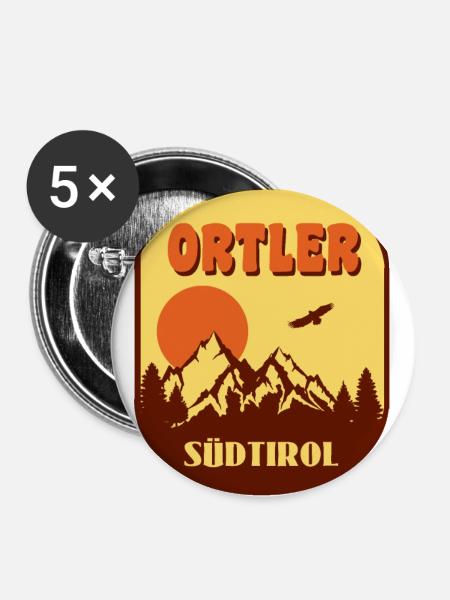 Ortler - Buttons klein 25 mm (5er Pack) - Weiß
