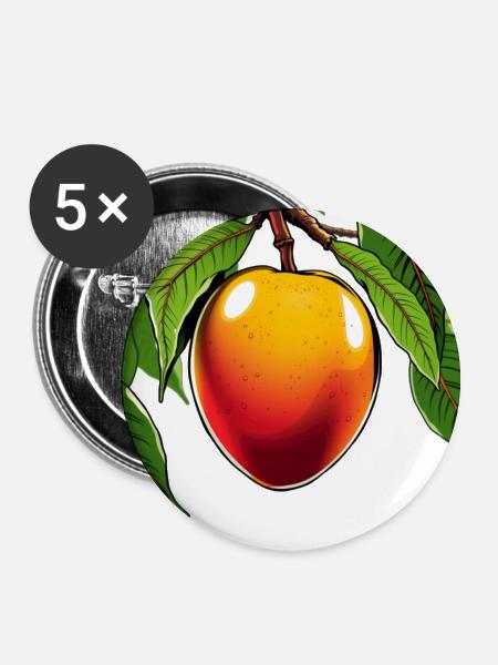 Mango - Buttons klein 25 mm (5er Pack) - Weiß