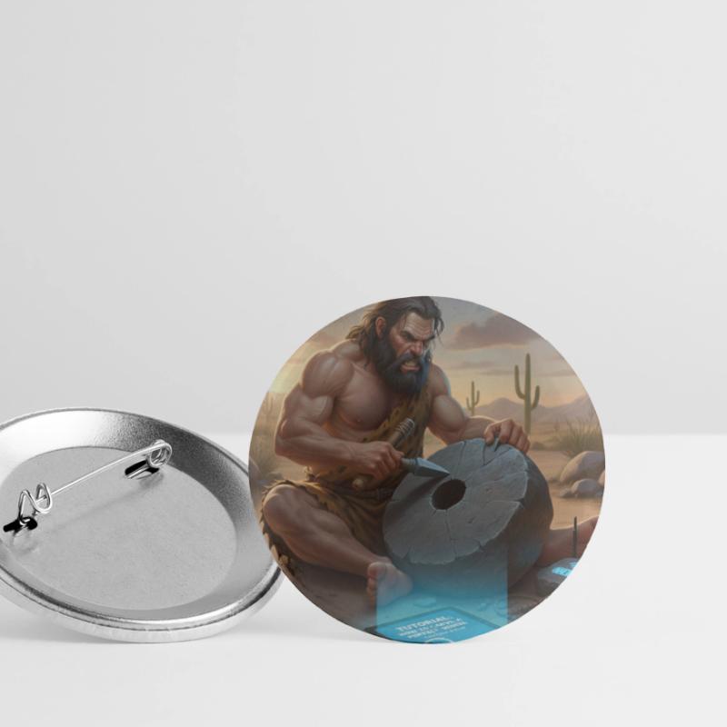 Caveman Tech Support - The First Tutorial Buttons small 1''/25 mm (5-pack)