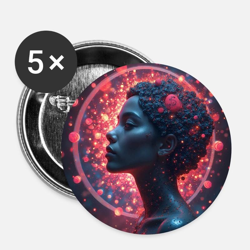 fantastisch - Buttons klein 25 mm (5er Pack) - Weiß