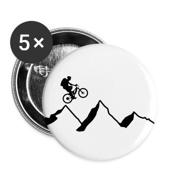 Mountain bike - Buttons small 1''/25 mm (5-pack) - white - Front