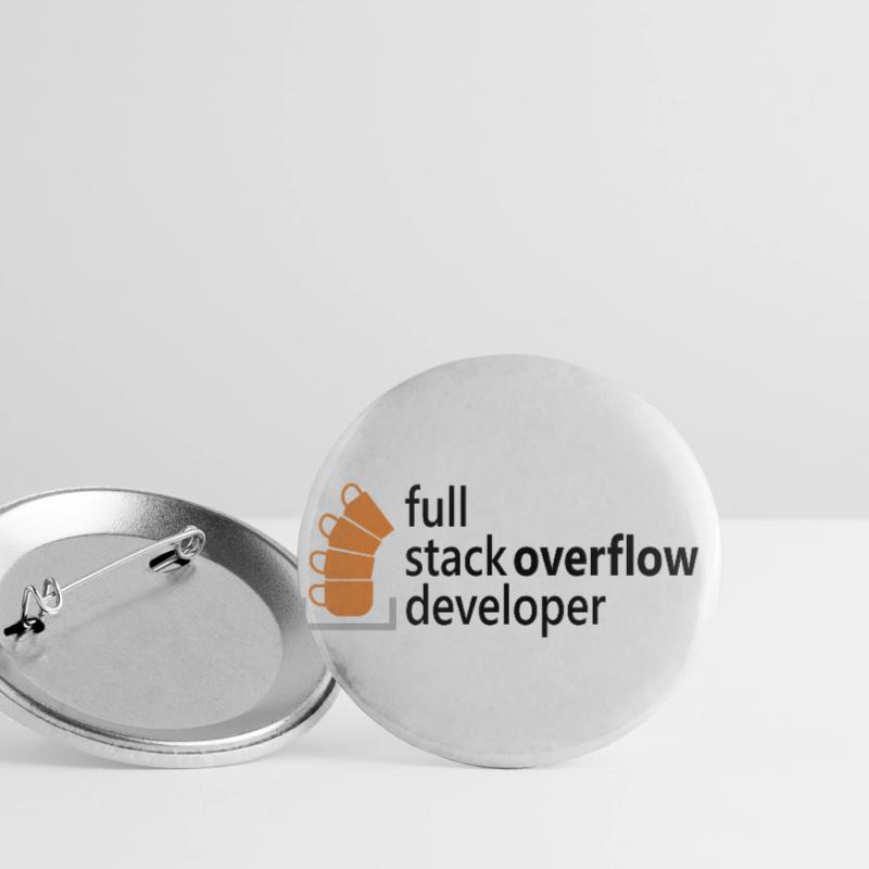 Full stack developer Buttons klein 25 mm (5er Pack)